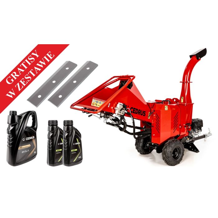 Cedrus RB05PRO-HE Rozdrabniacz do gałęzi spalinowy + GRATISY w zestawie