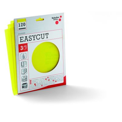 Schuller EASYCUT SET Papier ścierny, arkusze 230 x 280 mm P120 Zestaw 3 szt