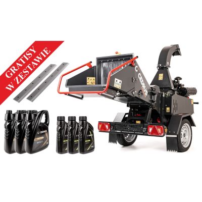 Cedrus R13P Jonco Rozdrabniacz do gałęzi spalinowy z podajnikiem hydraulicznym + GRATISY w zestawie